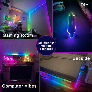 RGBIC Neon LED Strip Lights - Smart & Waterproof - InspiredGrabs.com
